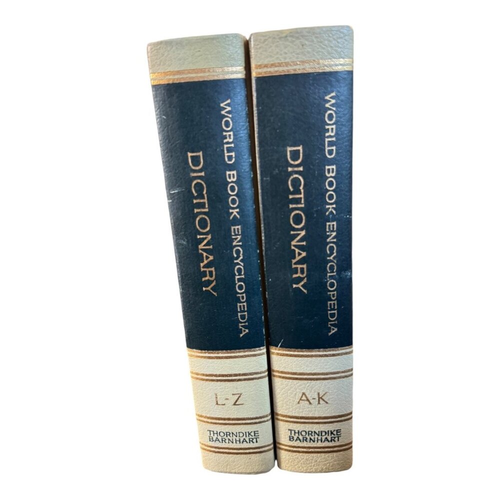 Vintage World Book Encyclopedia Dictionary Set A-K & L-Z Thorndike Barnhart 1963 - Picture 4 of 11